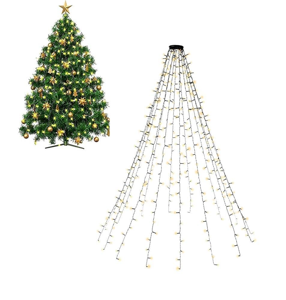 Catena Luminosa 400 Luci LED IP44 Bianco Caldo per Albero con Anello in Catene luminose Scontolo.net - Potenza, commercioVirtuoso.it