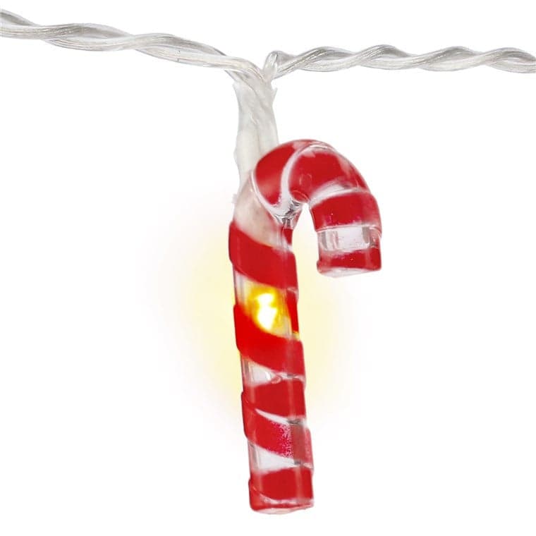 Stringa 10 LED Lecca lecca Natalizio IP20 Bianco Caldo a Batteria con Timer in Catene luminose Scontolo.net - Potenza, commercioVirtuoso.it