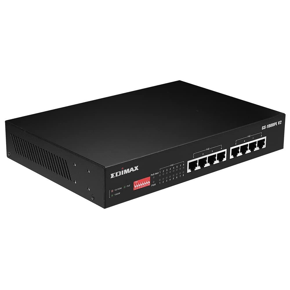 Switch PoE+ Gigabit Ethernet 8 Porte a Lungo Raggio con Switch DIP, GS-1008PL V2 in  Scontolo.net - Potenza, commercioVirtuoso.it