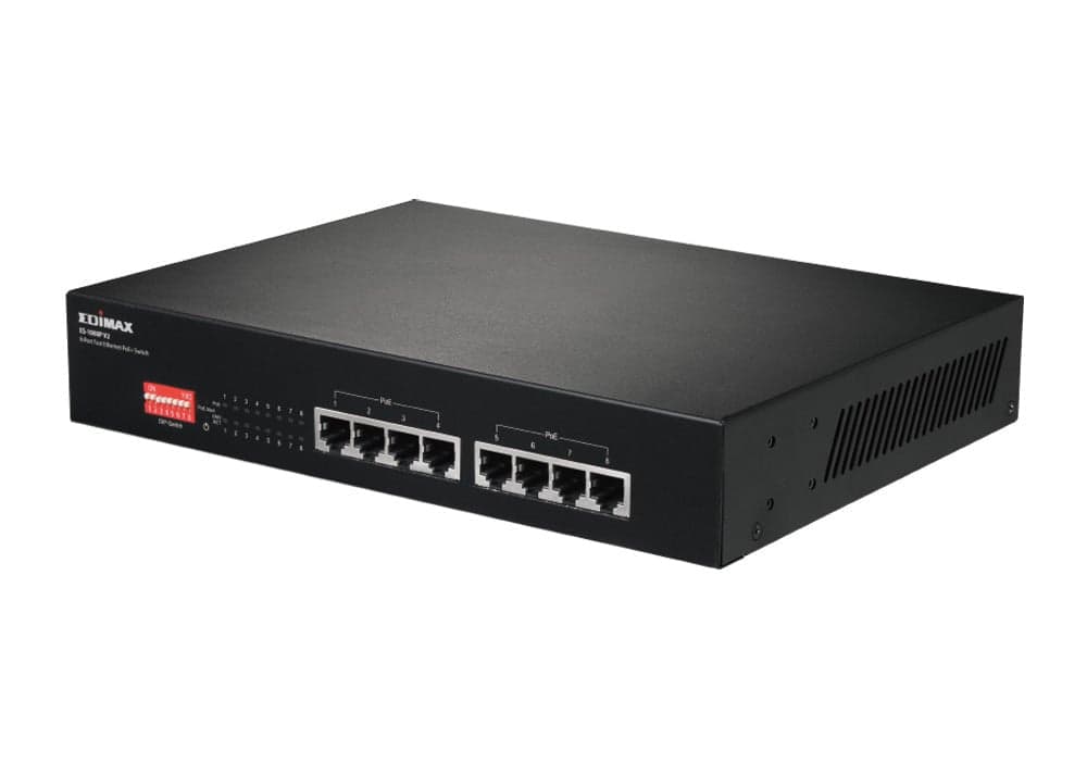 Switch Fast Ethernet 8 Porte a Lungo Raggio con 8 porte PoE+ e DIP Switch, ES-1008P V2 in  Scontolo.net - Potenza, commercioVirtuoso.it
