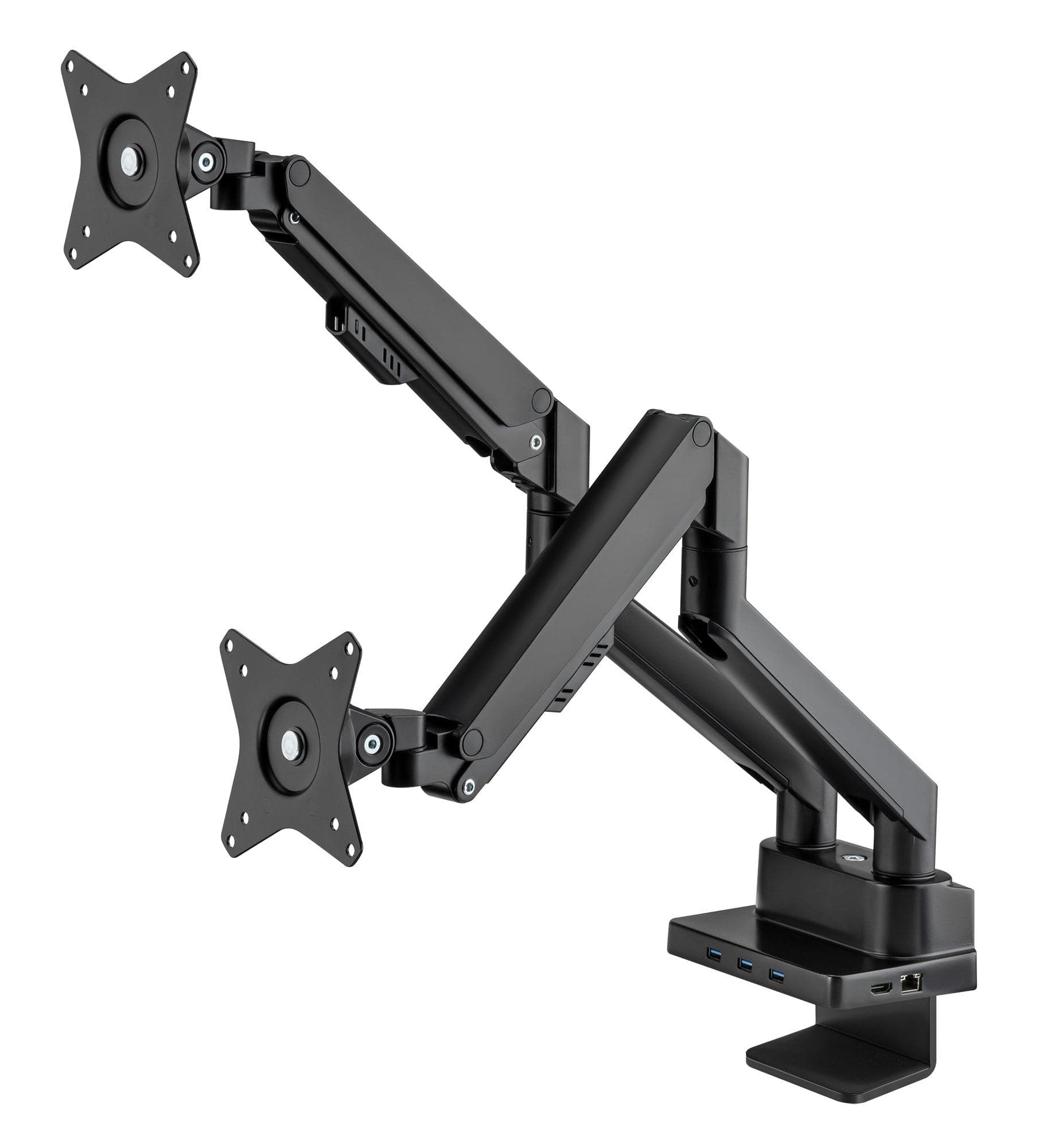 Supporto da Scrivania Doppio Monitor 17-32'' con Molla a Gas e Docking Station 8-in-1 in Supporti Scontolo.net - Potenza, commercioVirtuoso.it