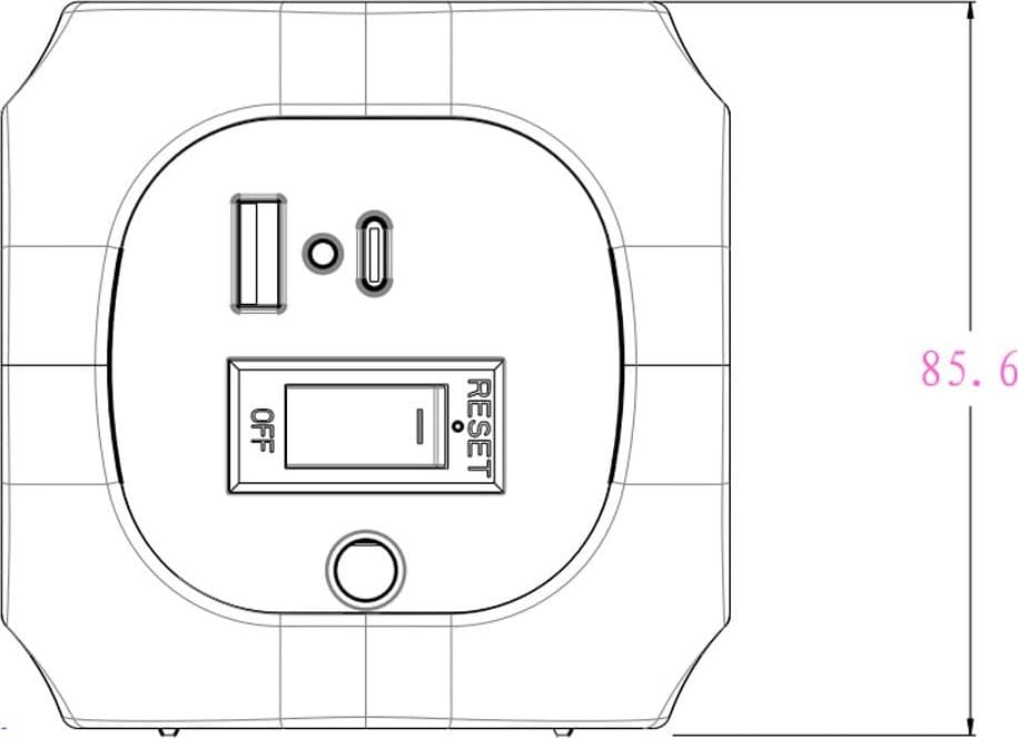 Multipresa a Cubo 4 Posti con USB-A e USB-C&trade QC3.0 e Ricarica Wireless in Multiprese Scontolo.net - Potenza, commercioVirtuoso.it