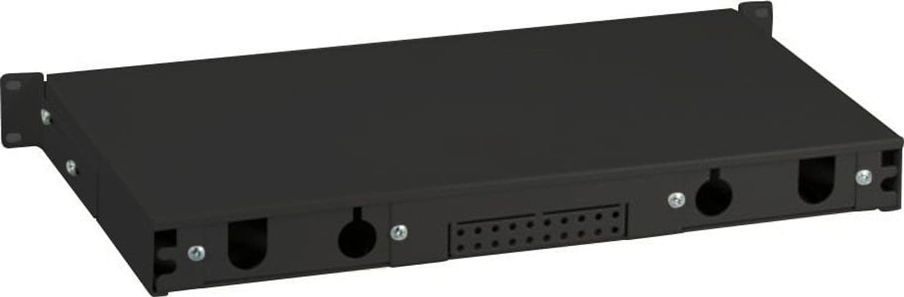 Box Ottico Versione Scorrevole 1U Senza Pannello Frontale Nero