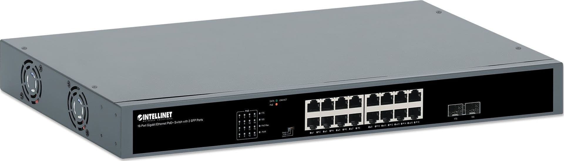 Gigabit Ethernet Switch PoE+ 16 porte con 2 porte SFP in  Scontolo.net - Potenza, commercioVirtuoso.it