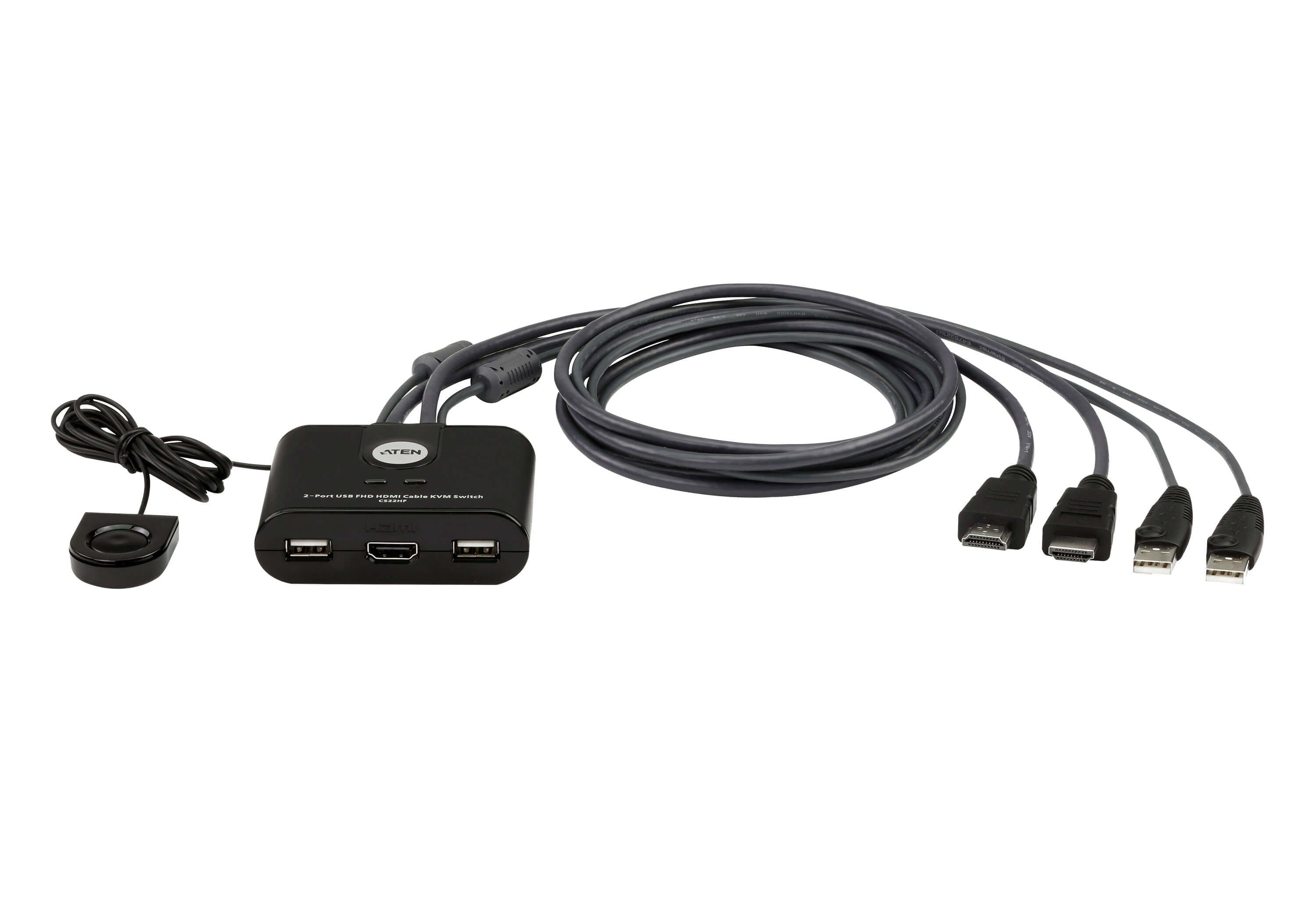 Switch KVM Cablato HDMI FHD USB a 2 porte, CS22HF in  Scontolo.net - Potenza, commercioVirtuoso.it