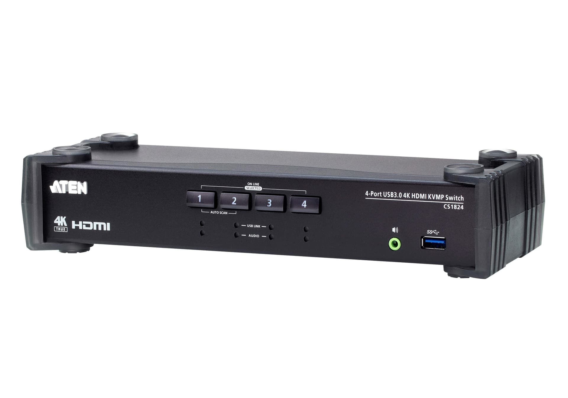 Switch USB 3.0 4K HDMI KVMP&trade a 4 porte con Modalit&agrave Mixer Audio, CS1824 in  Scontolo.net - Potenza, commercioVirtuoso.it