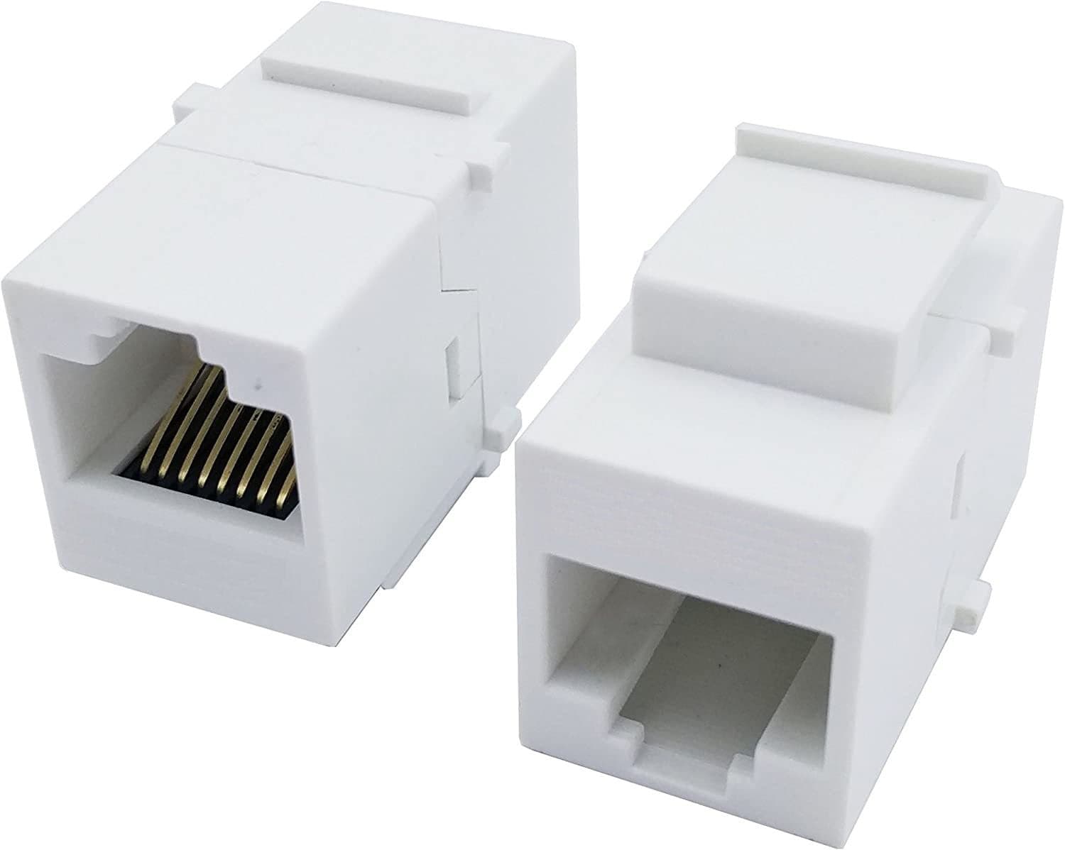 Accoppiatore Keystone RJ45 F/F Cat.5E UTP Bianco in Cavi Ethernet Scontolo.net - Potenza, commercioVirtuoso.it