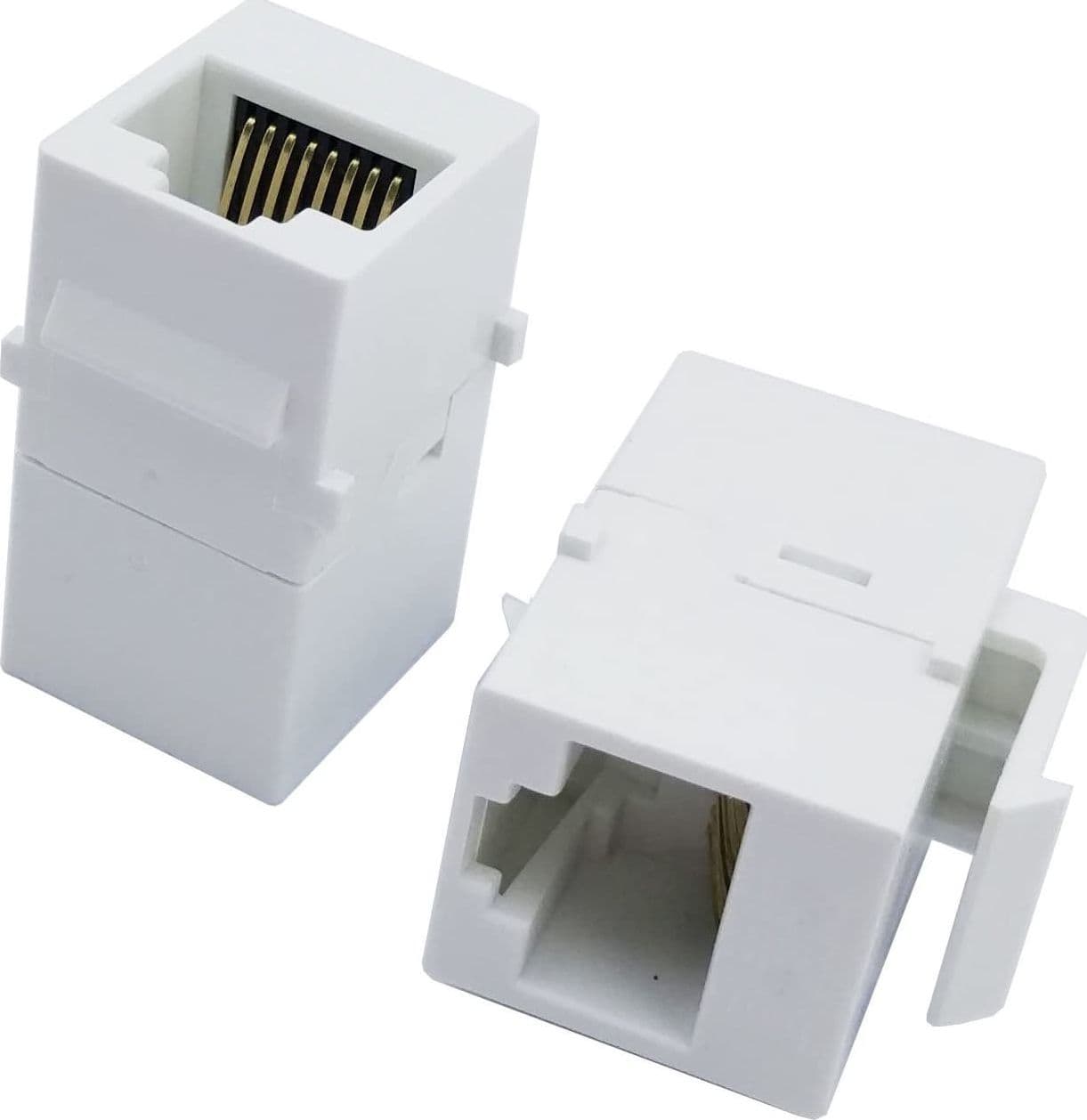 Accoppiatore Keystone RJ45 F/F Cat.5E UTP Bianco in Cavi Ethernet Scontolo.net - Potenza, commercioVirtuoso.it