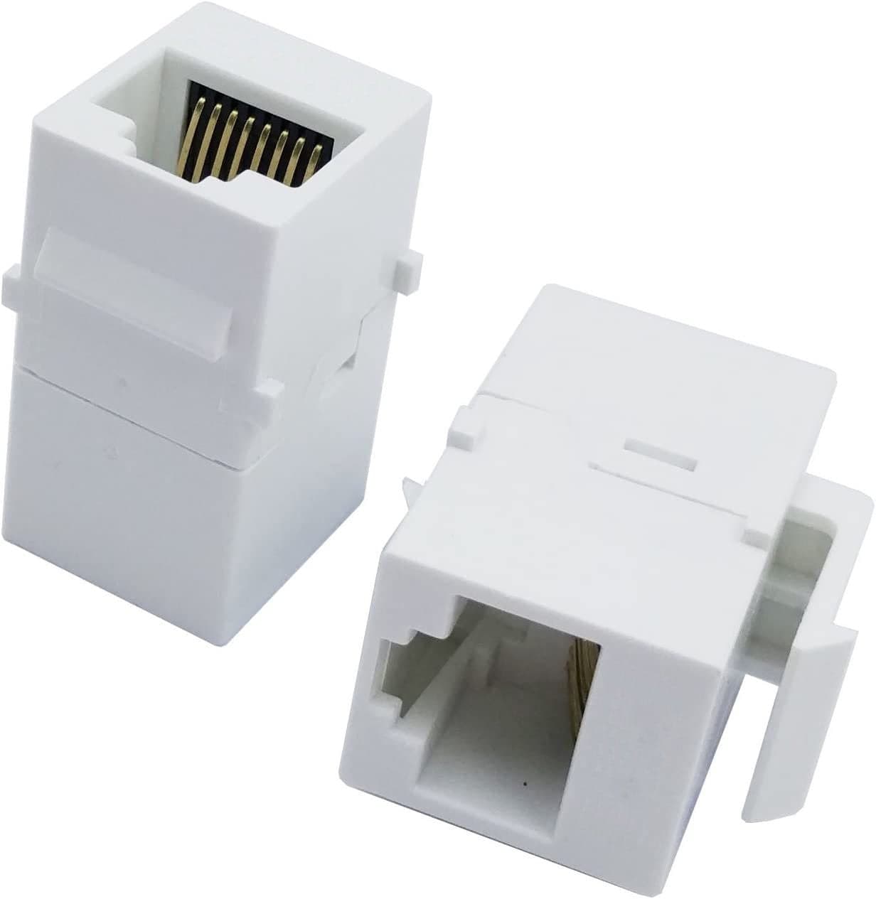 Accoppiatore Keystone RJ45 F/F Cat.5E UTP Bianco in Cavi Ethernet Scontolo.net - Potenza, commercioVirtuoso.it
