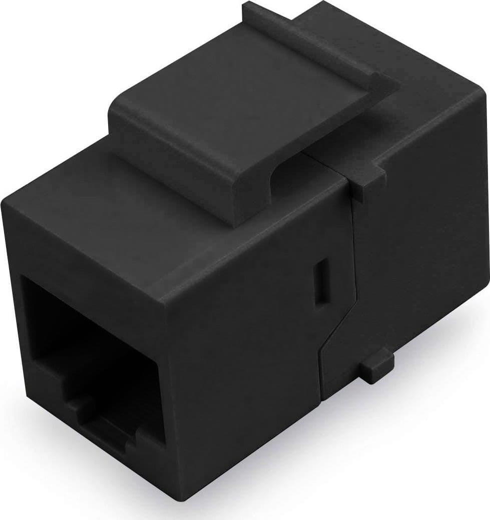 Accoppiatore Keystone RJ45 F/F Cat.5E UTP Nero in Cavi Ethernet Scontolo.net - Potenza, commercioVirtuoso.it