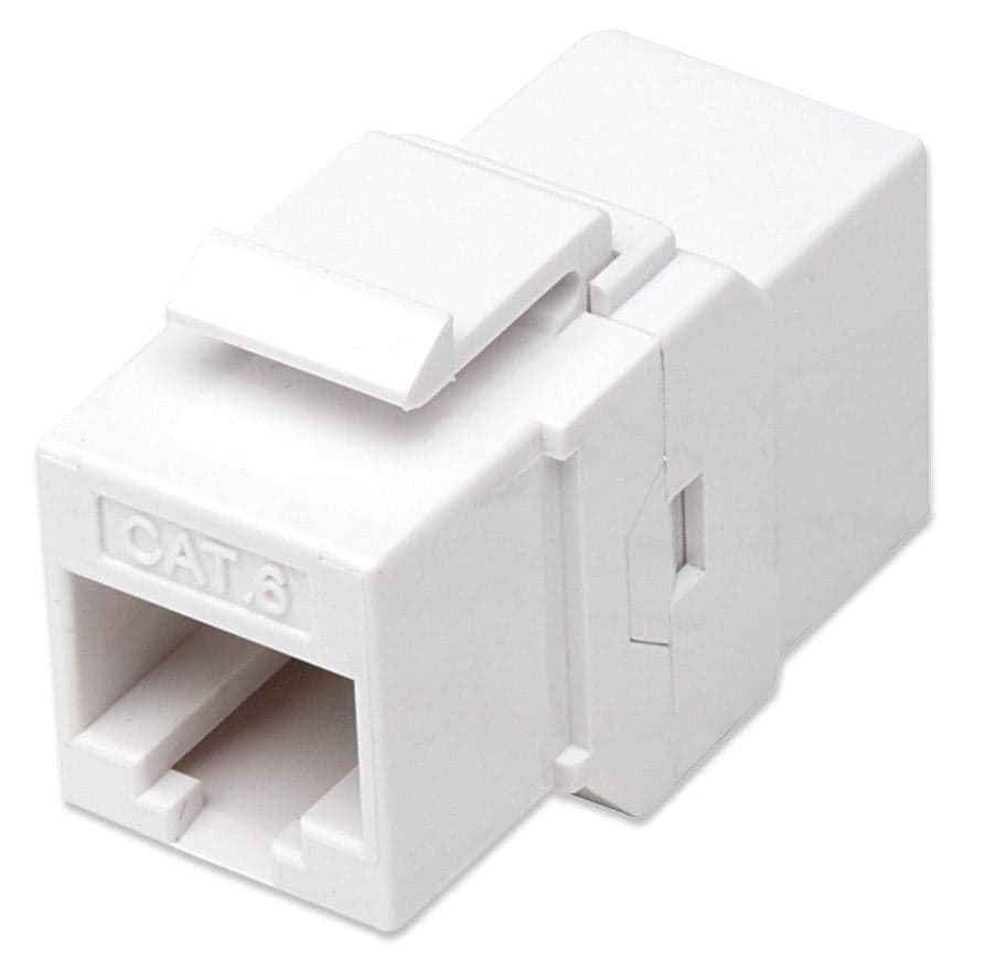 Accoppiatore Keystone RJ45 F/F Cat.6 UTP Bianco in Interruttori da parete Scontolo.net - Potenza, commercioVirtuoso.it