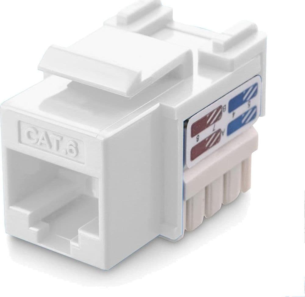 Frutto Keystone RJ45 Cat.6 UTP IDC 90&deg Bianco in Cavi Ethernet Scontolo.net - Potenza, commercioVirtuoso.it