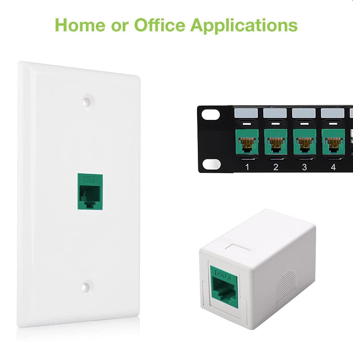Frutto Keystone RJ45 Cat.6 UTP IDC 90&deg Verde in Cavi Ethernet Scontolo.net - Potenza, commercioVirtuoso.it