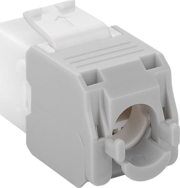 Frutto Keystone RJ45 Cat.6A UTP Tool-Free Bianco Grigio in Cavi Ethernet Scontolo.net - Potenza, commercioVirtuoso.it