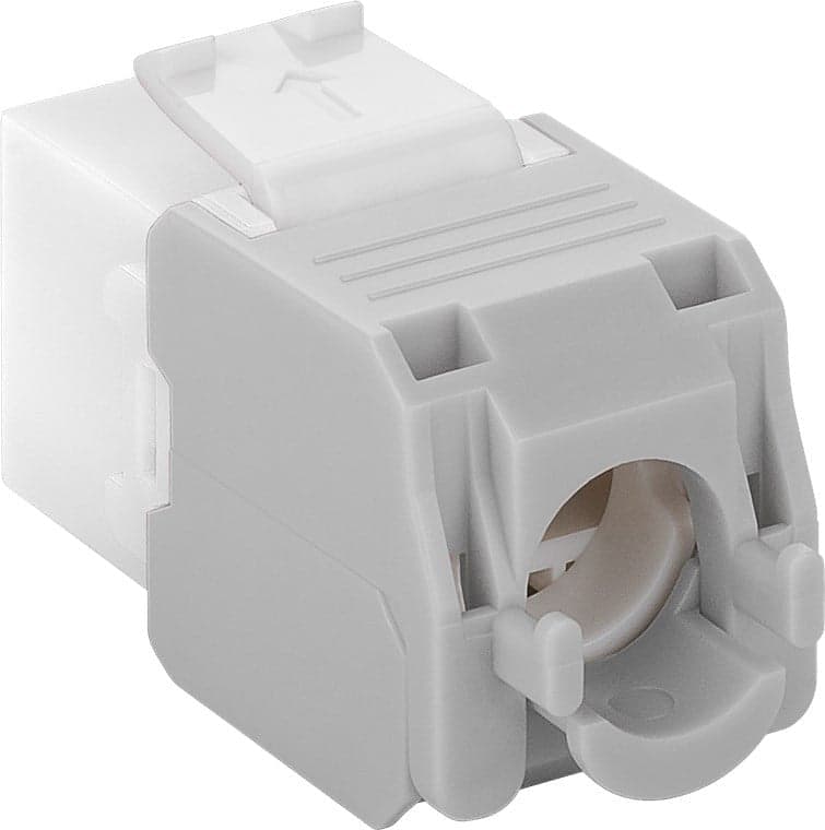 Frutto Keystone RJ45 Cat.6A UTP Tool-Free Bianco Grigio in Cavi Ethernet Scontolo.net - Potenza, commercioVirtuoso.it