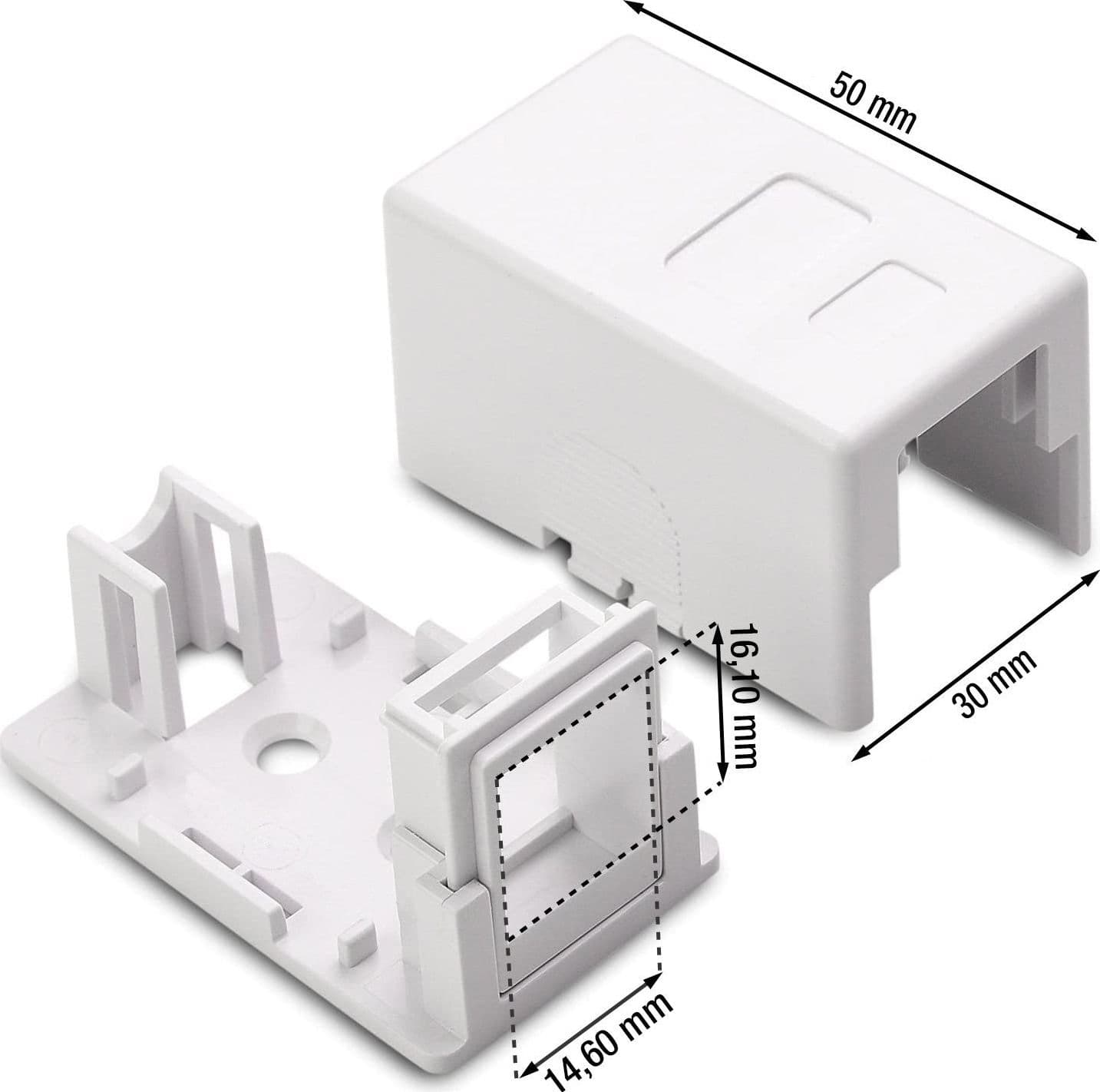 Presa a Muro per 1 Frutto Keystone Bianco in Socket Scontolo.net - Potenza, commercioVirtuoso.it