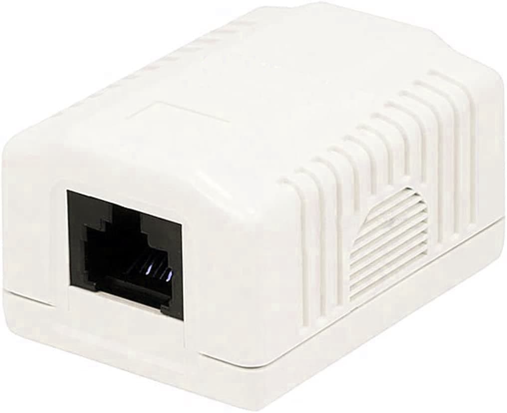 Presa a Muro con 1 Frutto RJ45 Cat.6 UTP Beige in Socket Scontolo.net - Potenza, commercioVirtuoso.it