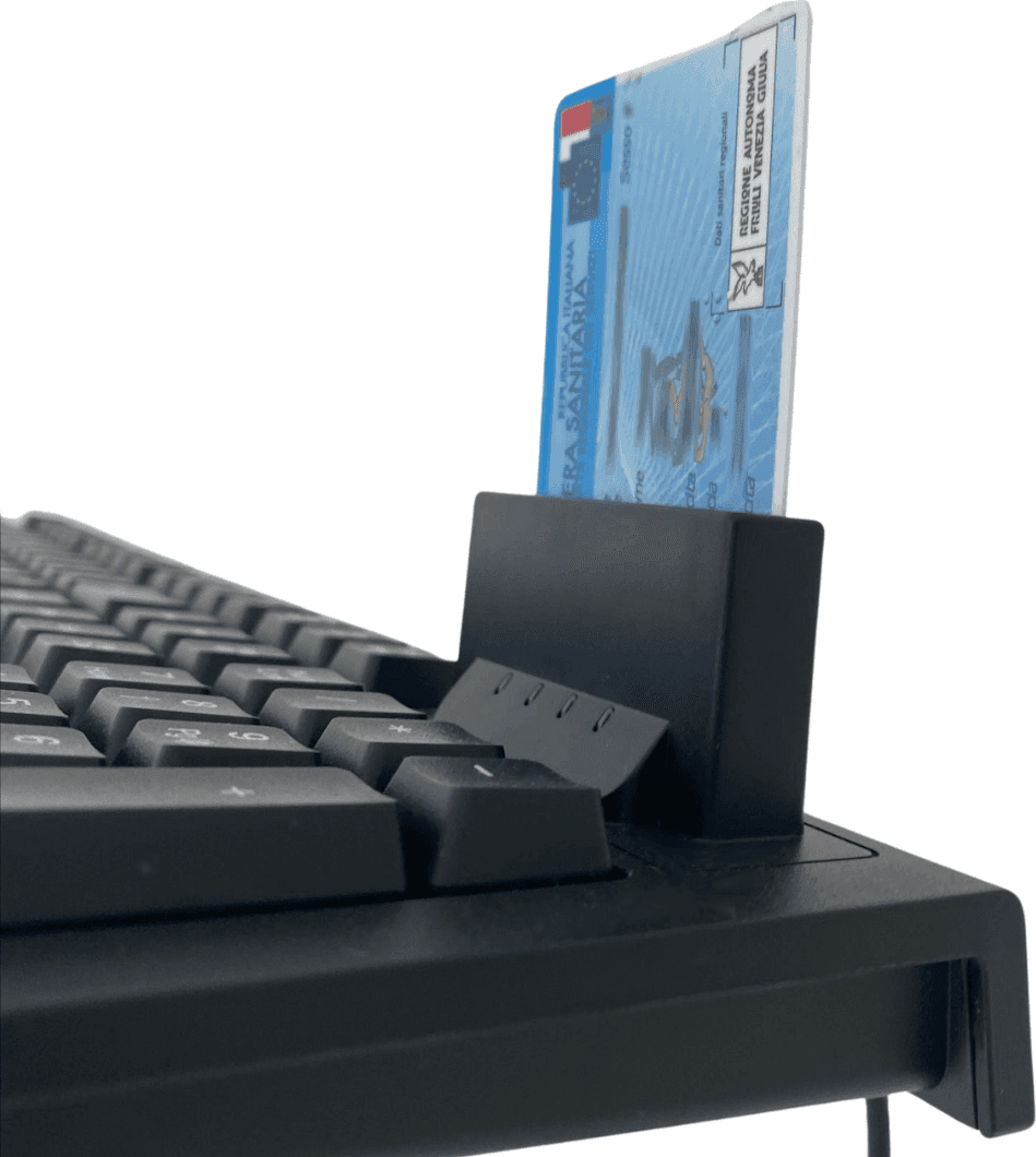 Tastiera USB con Lettore Smart Card Integrato per CNS CIE e CRS Tessera Sanitaria in Lettori schede di memoria esterni Scontolo.net - Potenza, commercioVirtuoso.it