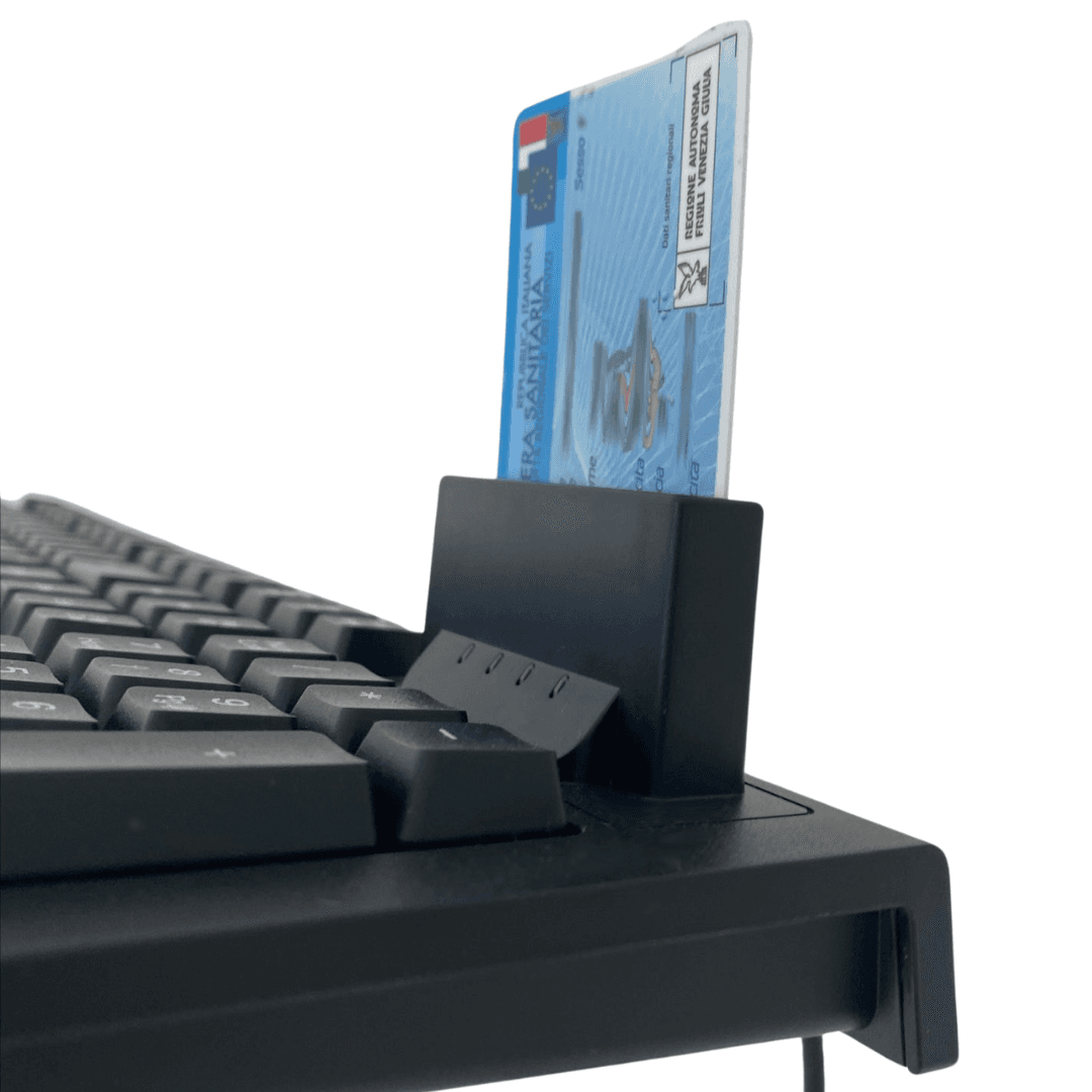 Tastiera USB con Lettore Smart Card Integrato per CNS CIE e CRS Tessera Sanitaria in Lettori schede di memoria esterni Scontolo.net - Potenza, commercioVirtuoso.it
