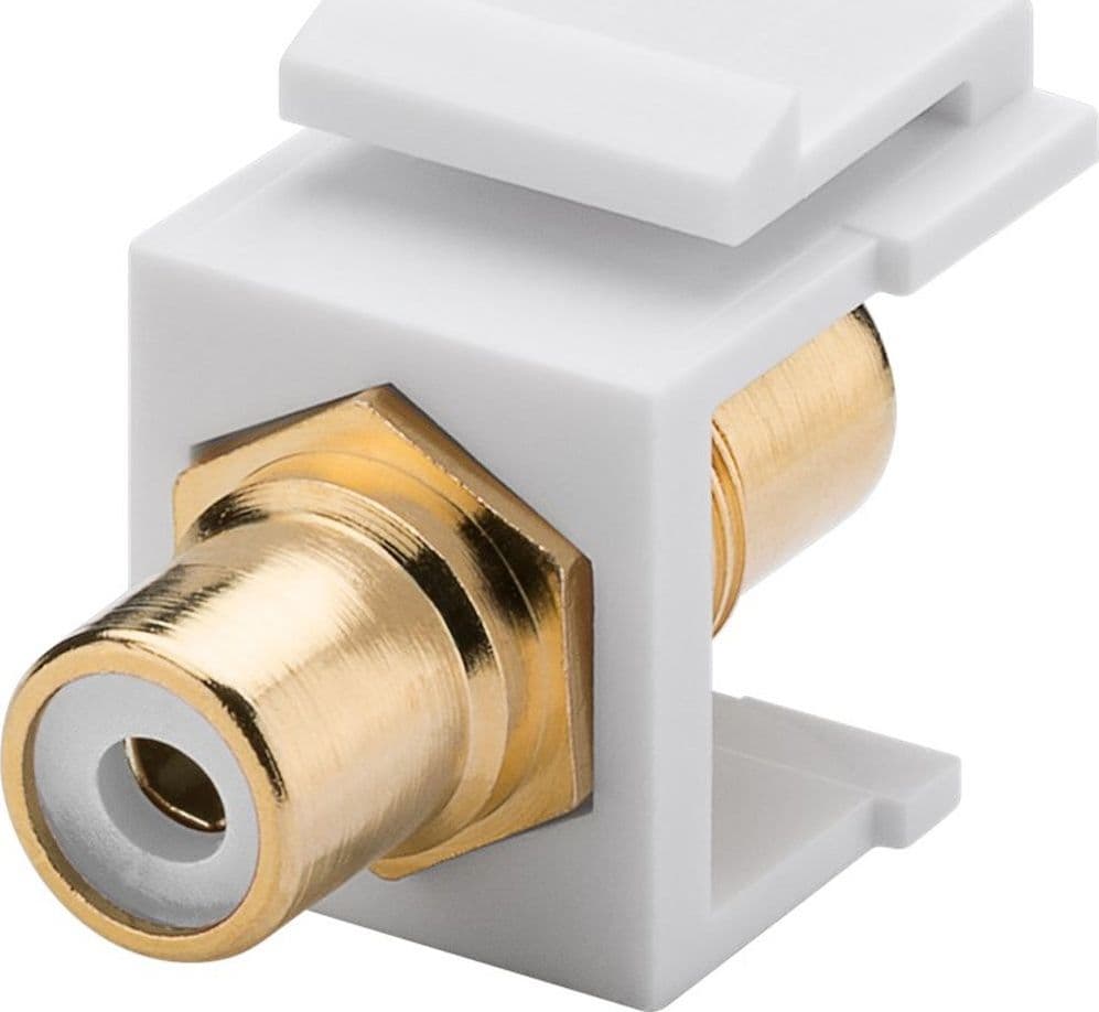 Modulo Keystone Cinch/RCA Bianco in Cavi Ethernet Scontolo.net - Potenza, commercioVirtuoso.it