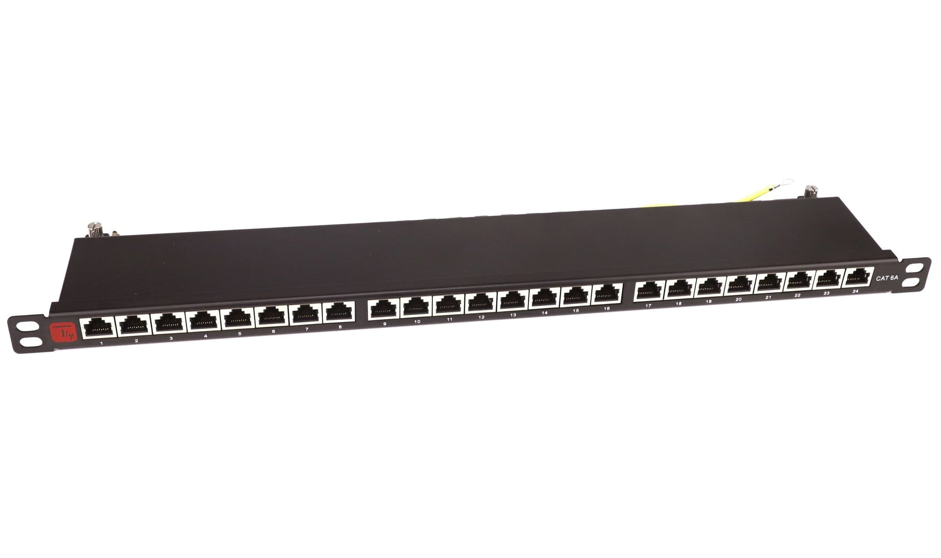 Pannello Patch STP 24 Posti RJ45 19'' 0.5U Cat.6A Nero in Morsettiere Scontolo.net - Potenza, commercioVirtuoso.it