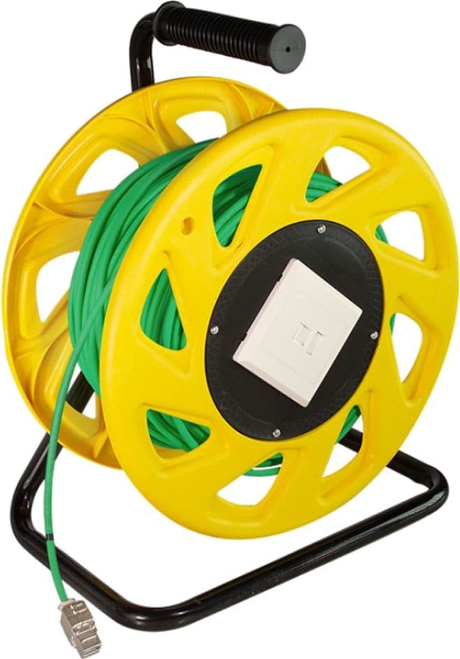 Cavo Patch Cat.7 Plug RJ45 S/FTP PUR con Avvolgicavo 60m Verde in Cavi Ethernet Scontolo.net - Potenza, commercioVirtuoso.it