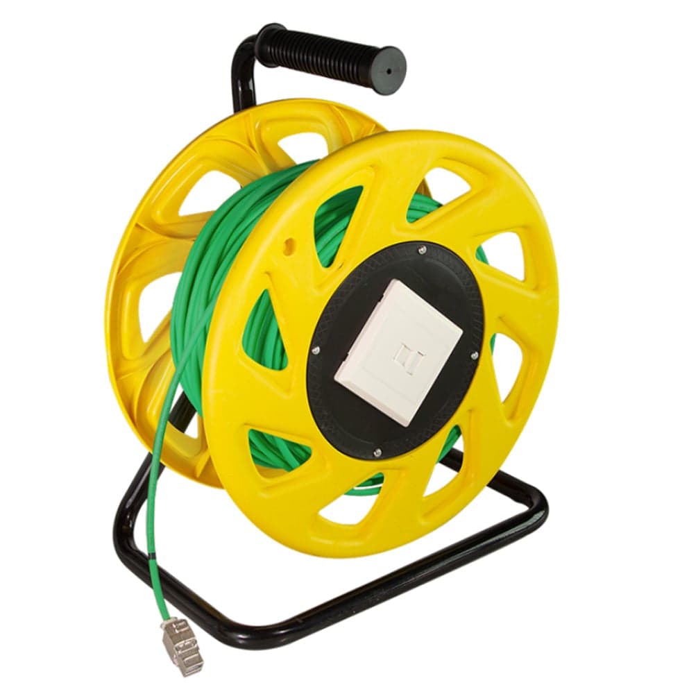 Cavo Patch Cat.7 Plug RJ45 S/FTP PUR con Avvolgicavo 60m Verde in Cavi Ethernet Scontolo.net - Potenza, commercioVirtuoso.it