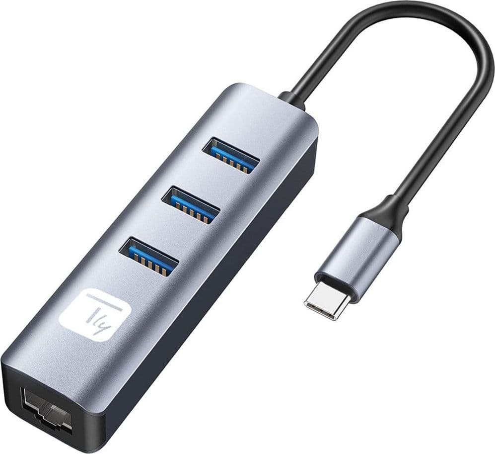 Adattatore Convertitore USB-C&trade a RJ45 Gigabit con Hub 3 Porte USB 5 Gbps in Adattatori USB wireless Scontolo.net - Potenza, commercioVirtuoso.it