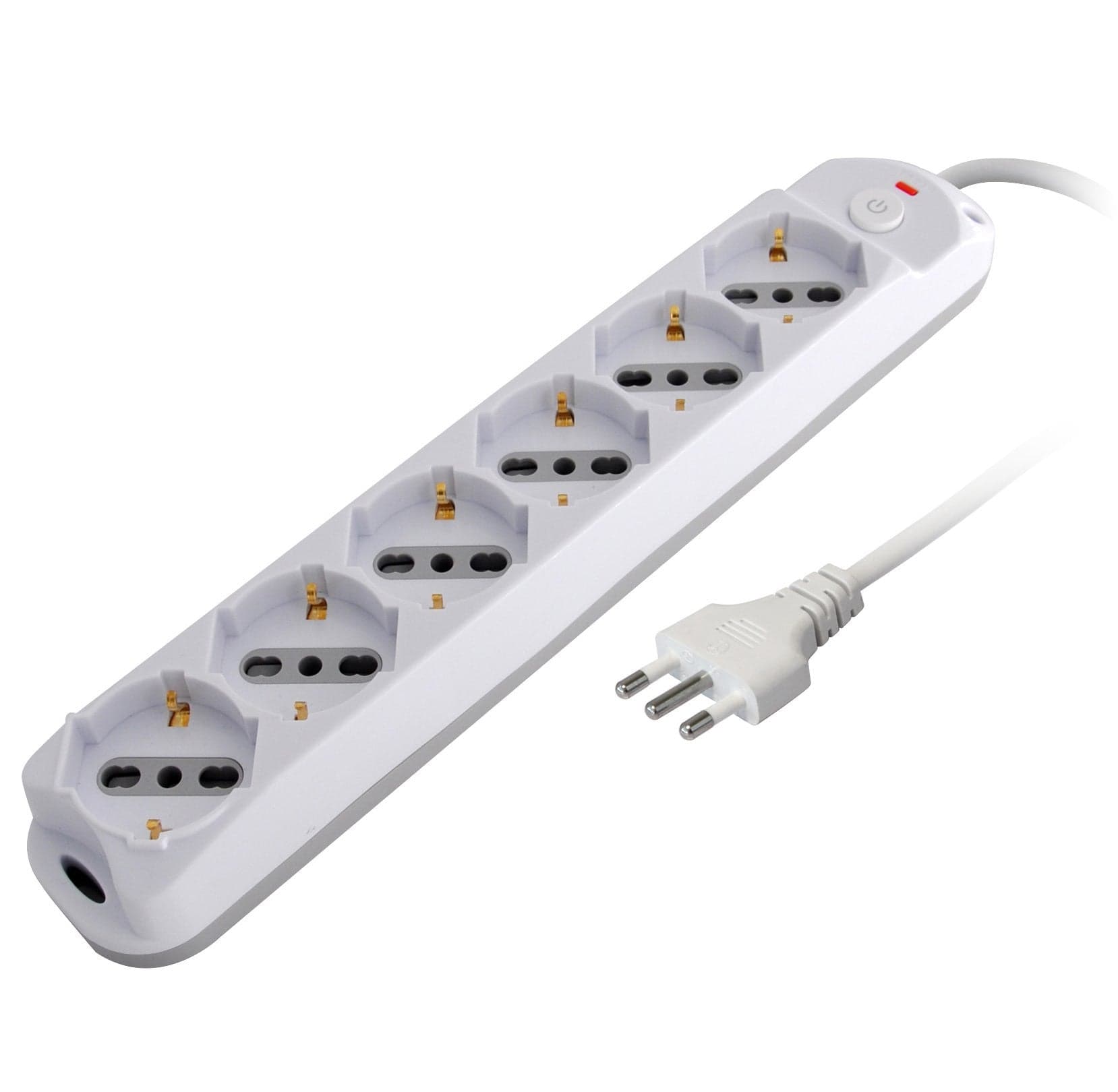 Presa Multipla a 6 Posti Italiana Bipasso/Schuko Spina 10A in Multiprese Scontolo.net - Potenza, commercioVirtuoso.it