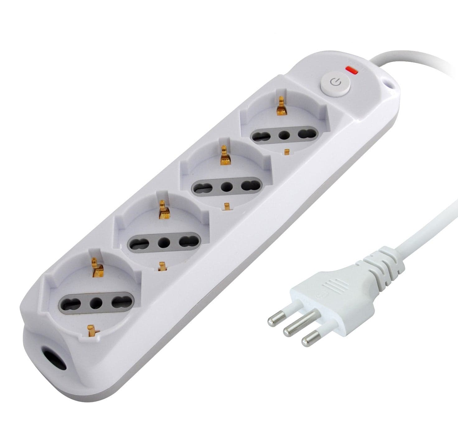 Presa Multipla a 4 Posti Italiana Bipasso/Schuko Spina 16A in Multiprese Scontolo.net - Potenza, commercioVirtuoso.it