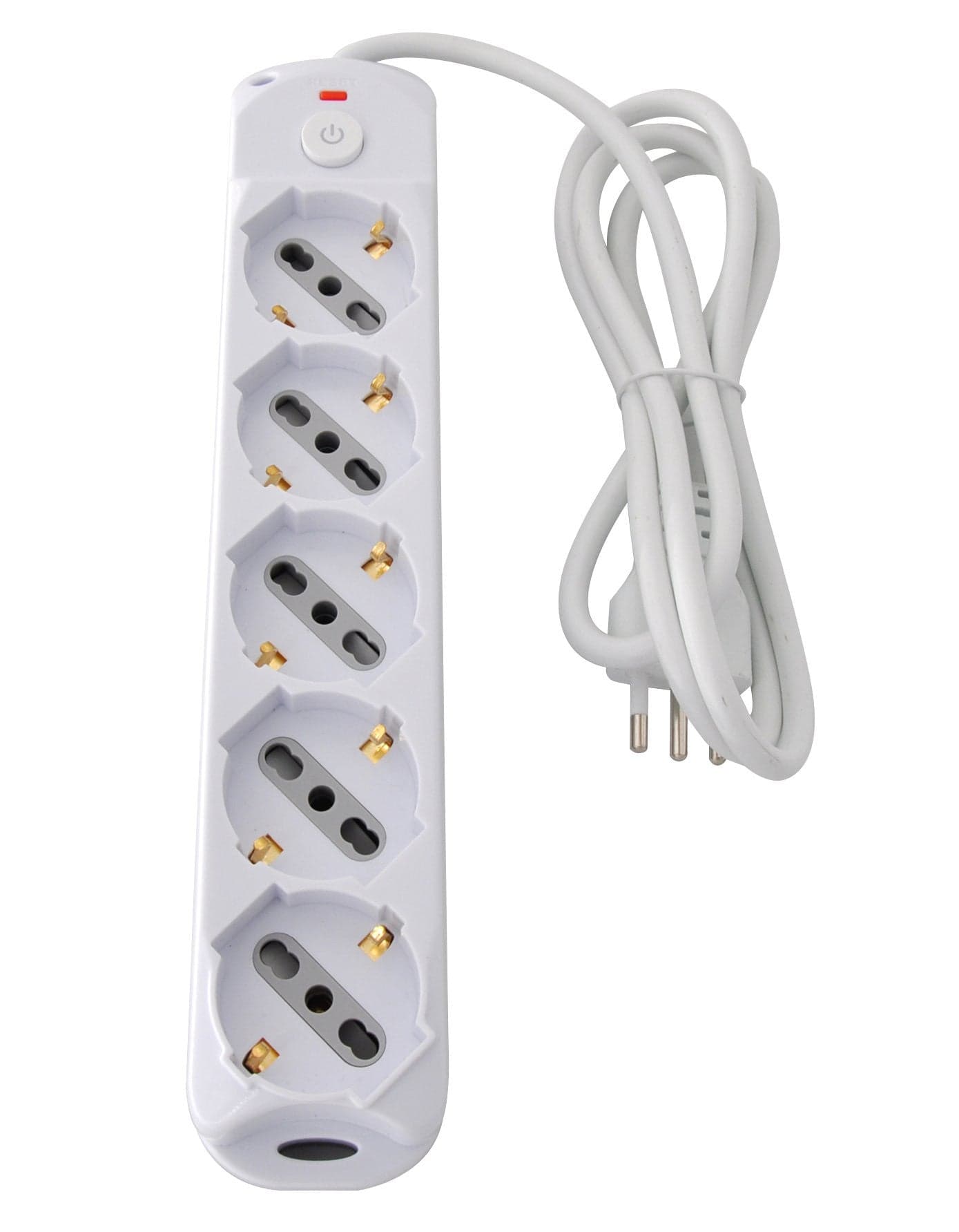Presa Multipla a 5 Posti Italiana Bipasso/Schuko Spina 10A in Multiprese Scontolo.net - Potenza, commercioVirtuoso.it