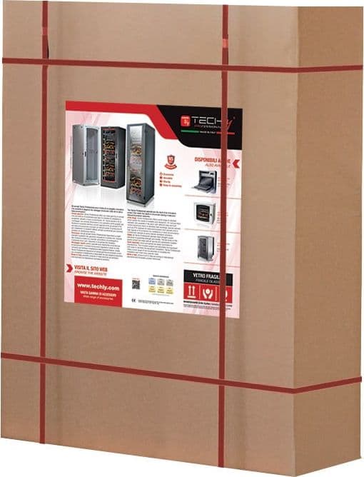 Armadio Rack 19'' a Muro 15 Unit&agrave P.450 mm Flat Pack Nero