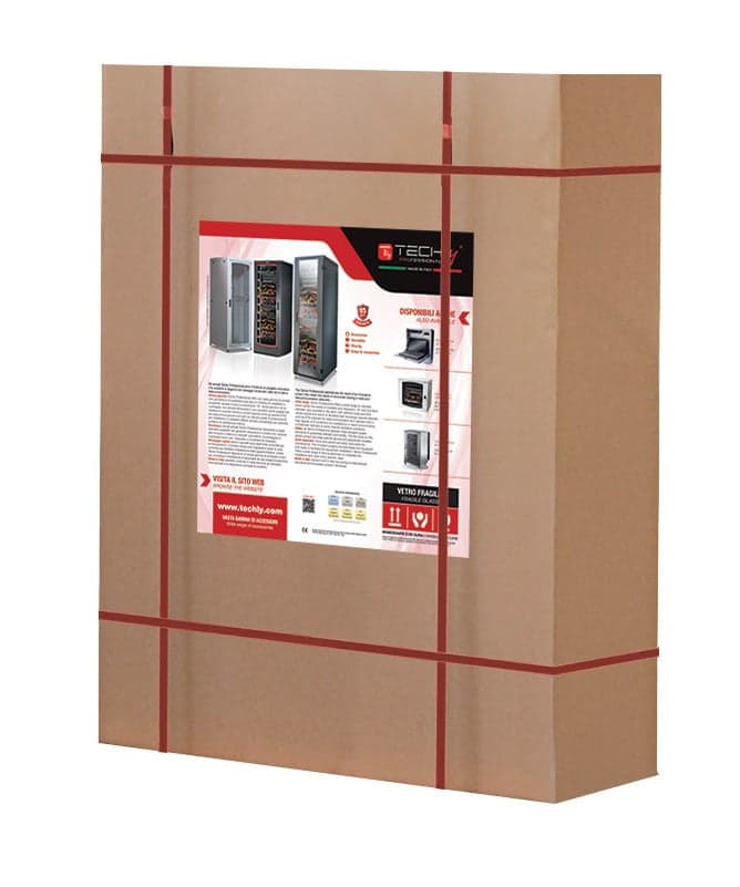 Armadio Rack 19'' a Muro 15 Unit&agrave P.450 mm Flat Pack Nero