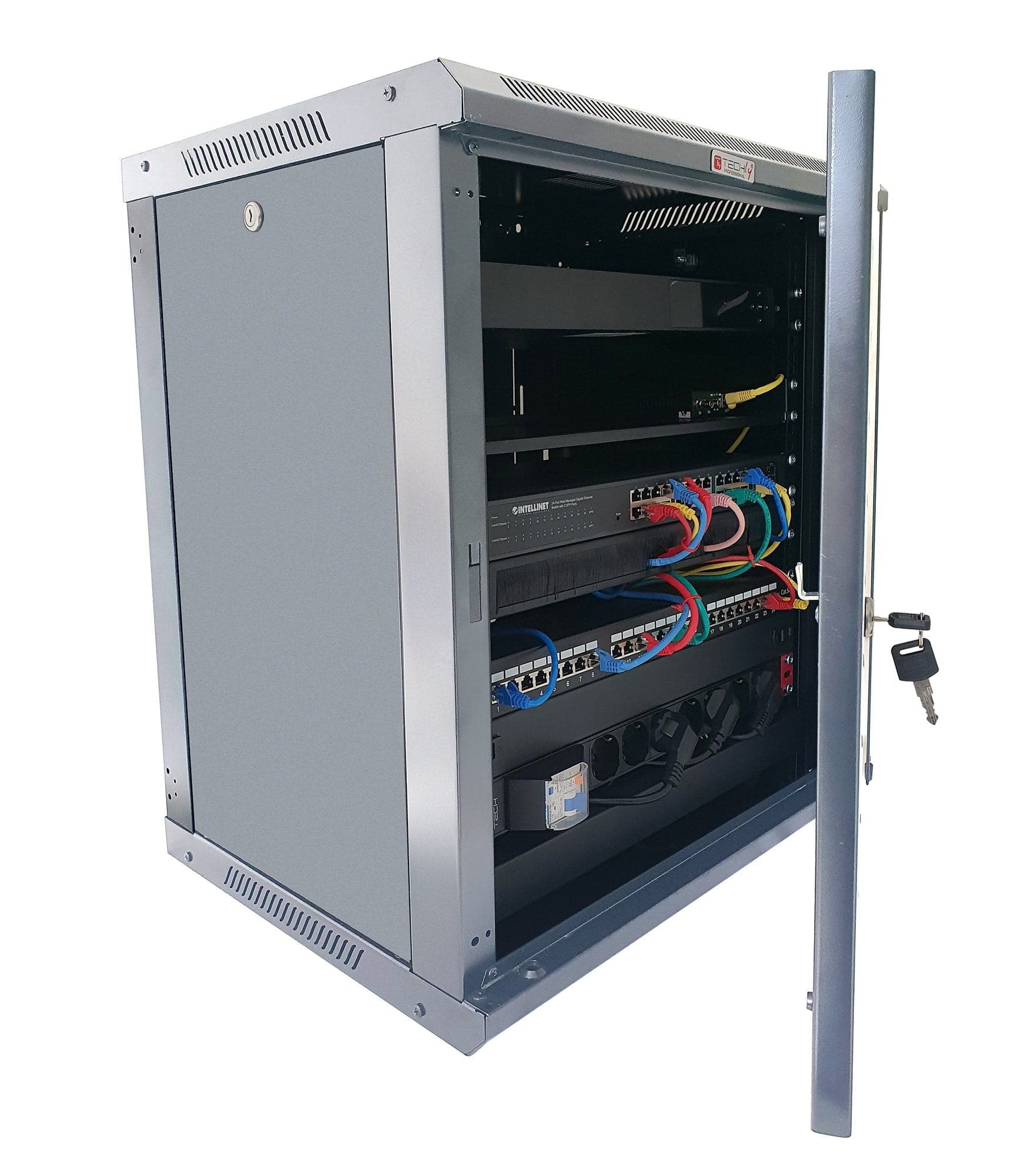 Armadio Rack 19'' a Muro 15 Unit&agrave P.600 mm Flat Pack Grigio in  Scontolo.net - Potenza, commercioVirtuoso.it