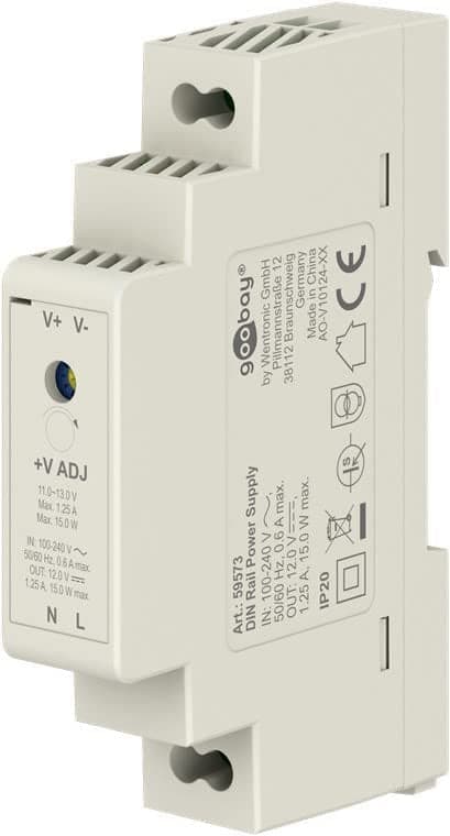 Alimentatore su Guida DIN 12V 1,25A 15W in Trasformatori Scontolo.net - Potenza, commercioVirtuoso.it