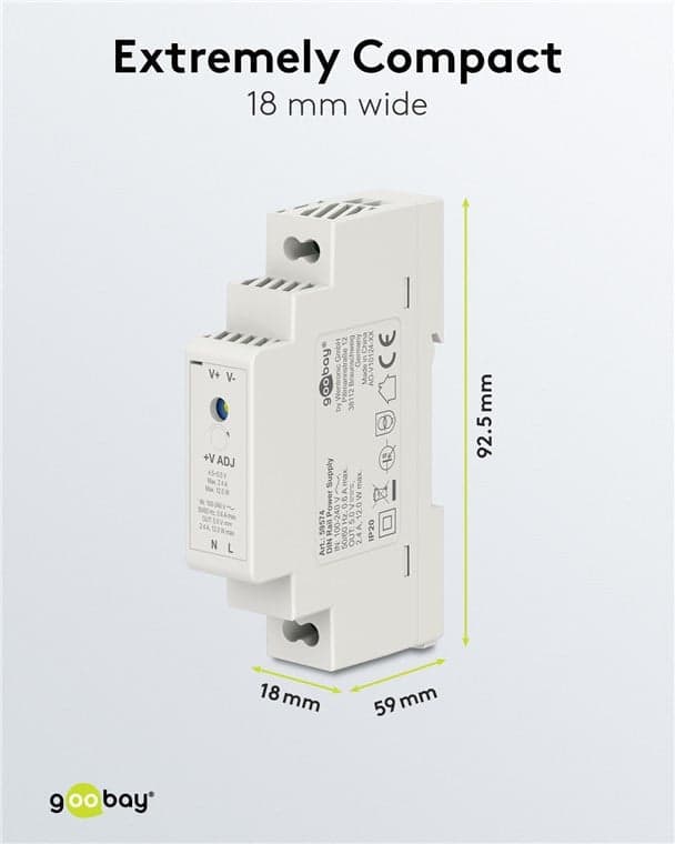 Alimentatore su Guida DIN 5V 2,4A 12W in Trasformatori Scontolo.net - Potenza, commercioVirtuoso.it