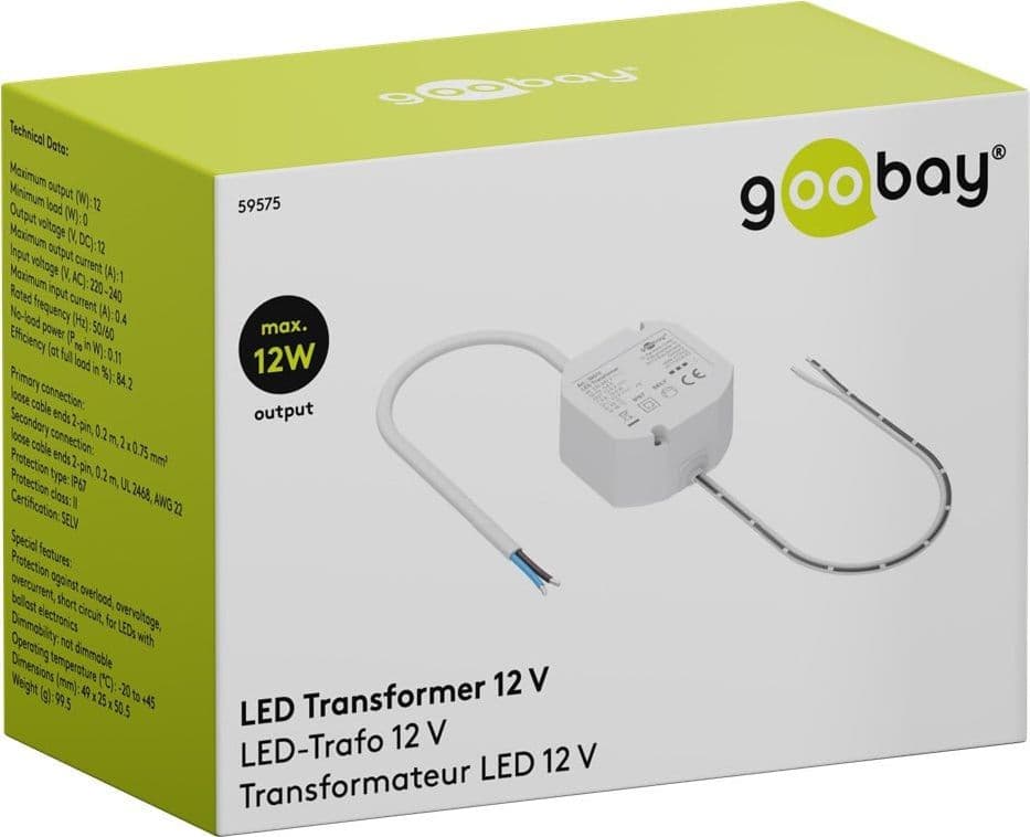 Trasformatore Elettronico LED 12V 12W