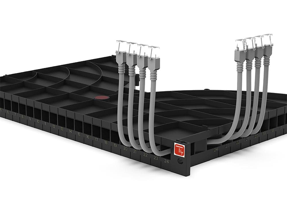 Mensola Gestione Cavi su Rack 19'' 24 Porte P.600 mm in Clip fermacavi da parete Scontolo.net - Potenza, commercioVirtuoso.it