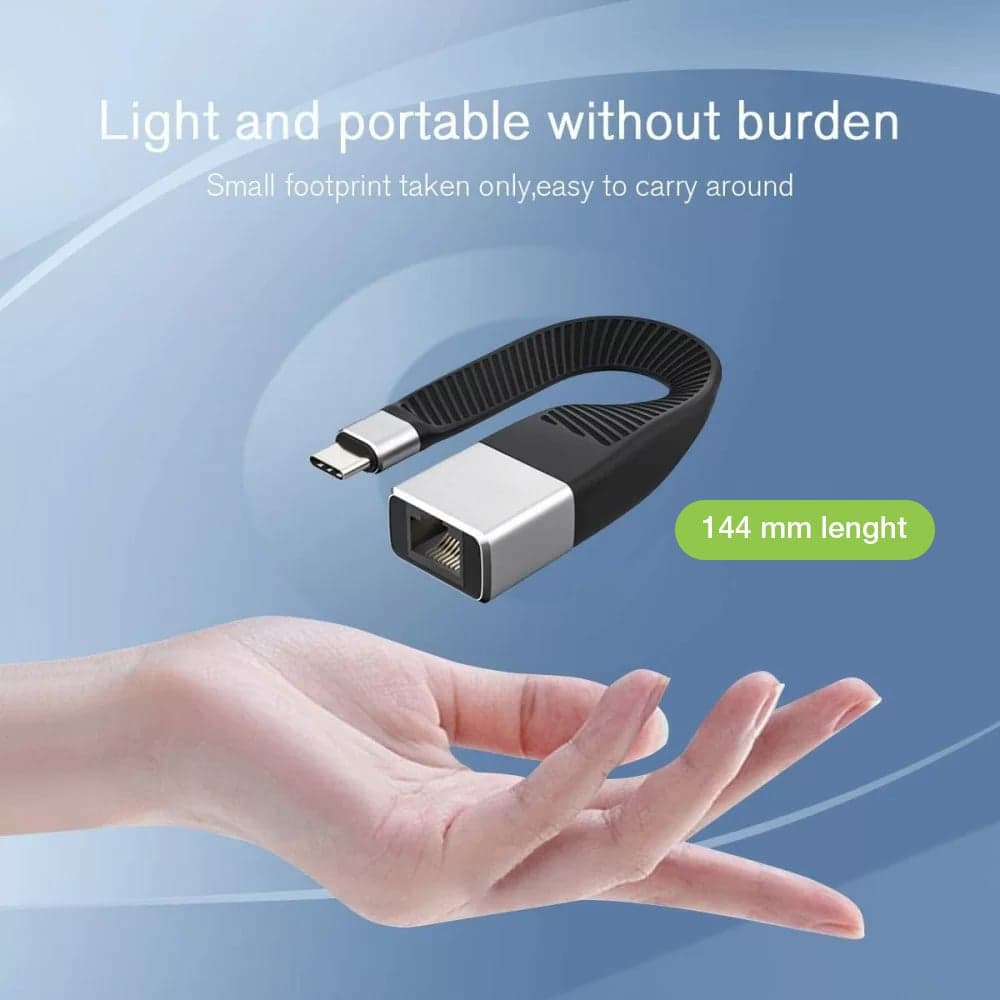 Cavo Corto Piatto USB-C&trade Maschio a RJ45 Femmina FPC 14,4 cm in  Scontolo.net - Potenza, commercioVirtuoso.it