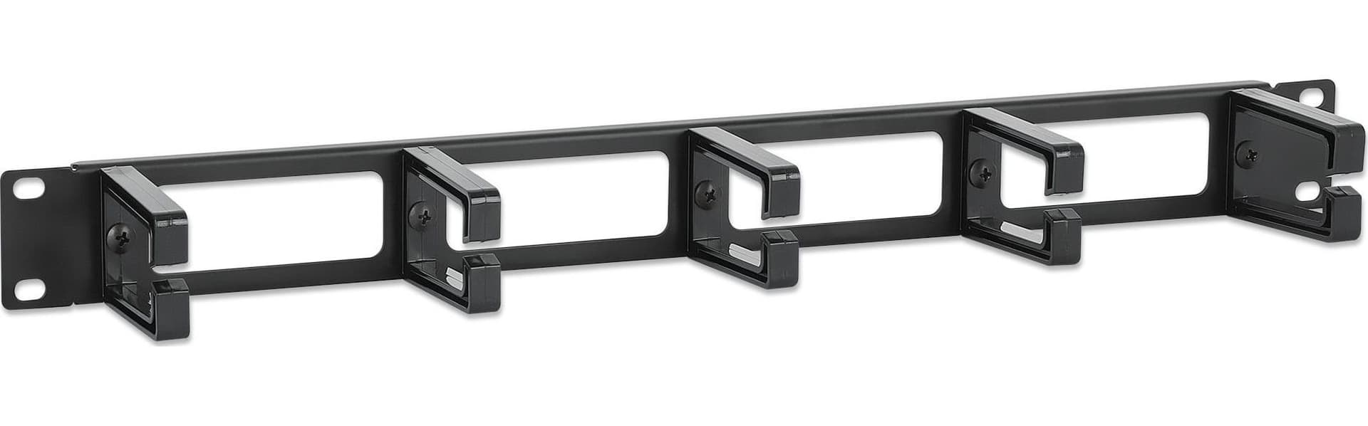 Pannello Passacavi 19'' 5 Anelli in Plastica 1U Nero in Guaine per cavi Scontolo.net - Potenza, commercioVirtuoso.it