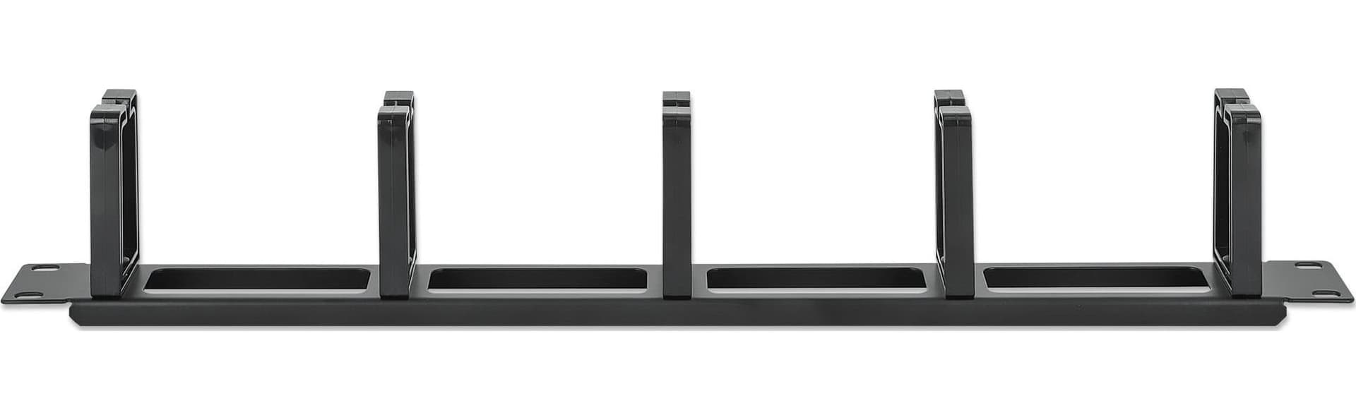 Pannello Passacavi 19'' 5 Anelli in Plastica 1U Nero in Guaine per cavi Scontolo.net - Potenza, commercioVirtuoso.it