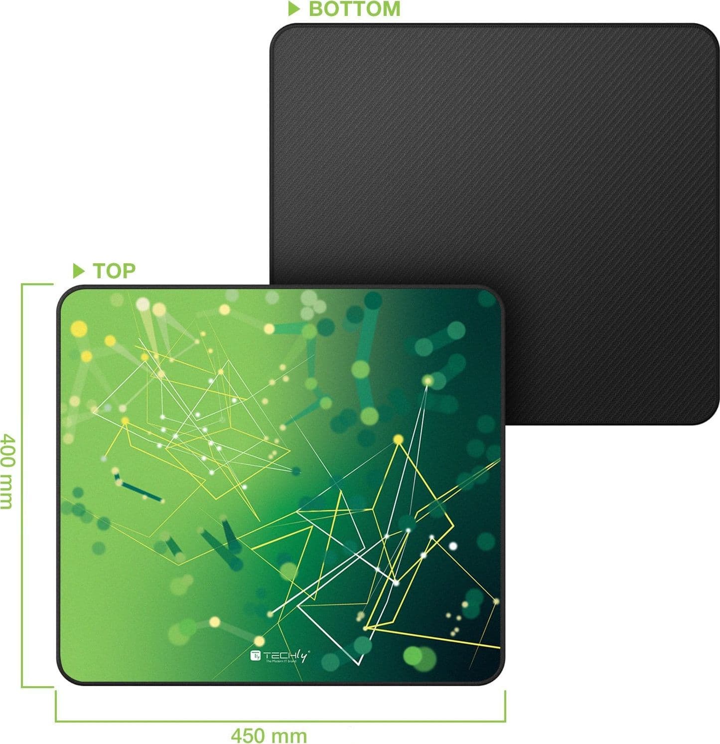 Tappetino Gaming Antiscivolo XL 450 x 400 mm Verde in  Scontolo.net - Potenza, commercioVirtuoso.it