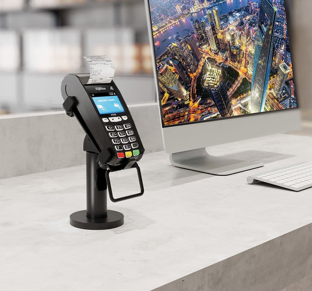 Supporto Girevole e Inclinabile per Terminale Pagamento POS Bancomat Carta di Credito in Registratori di cassa Scontolo.net - Potenza, commercioVirtuoso.it