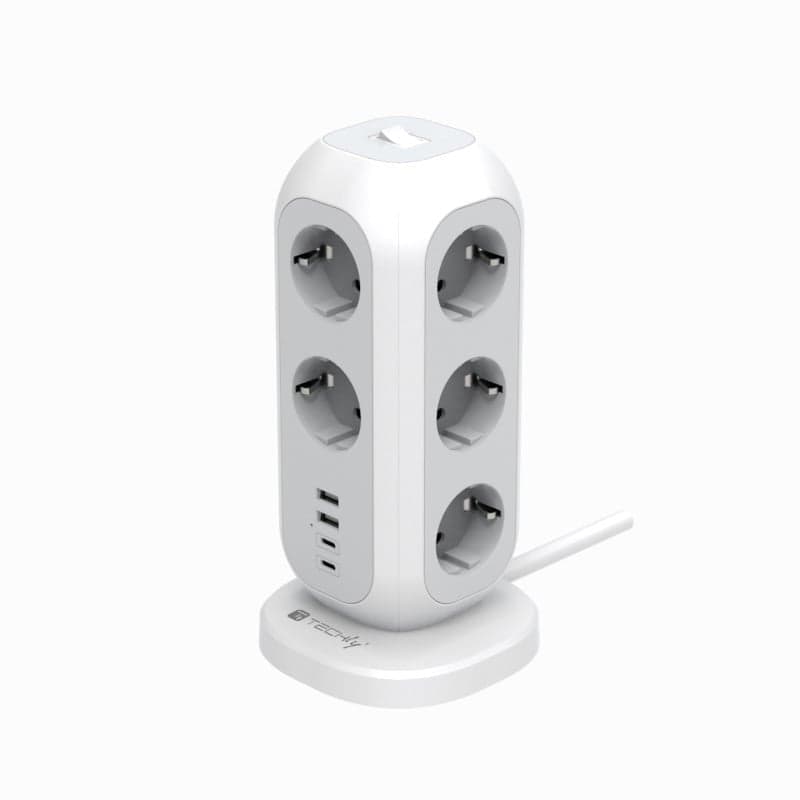 Multipresa da Tavolo Torretta di Alimentazione 11 Prese Schuko 2 USB-A e 2 USB-C&trade in Multiprese Scontolo.net - Potenza, commercioVirtuoso.it