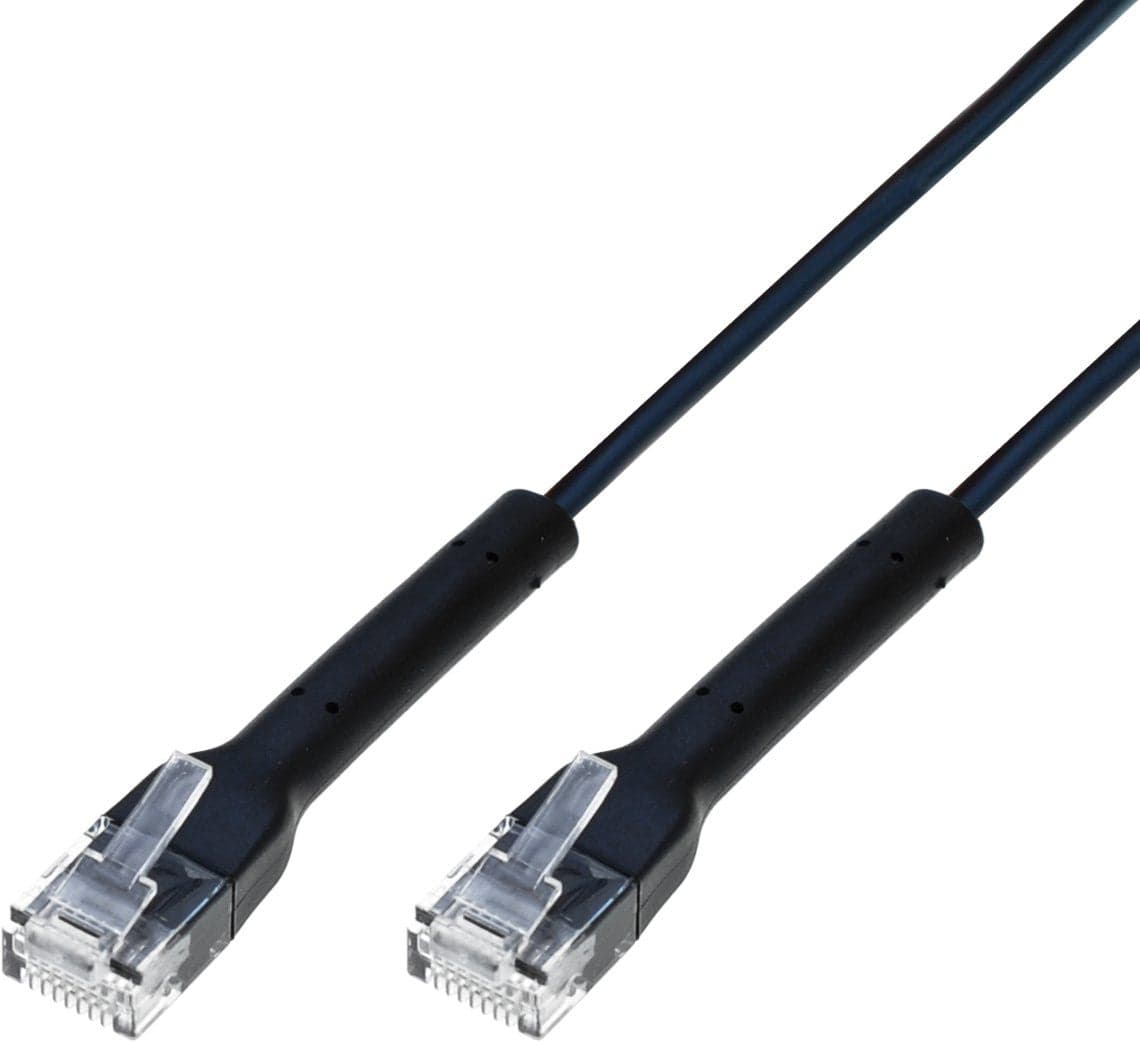 Cavo Slim Patch di Rete Pieghevole in Rame Cat.6A U/UTP 1m Nero in Cavi Ethernet Scontolo.net - Potenza, commercioVirtuoso.it