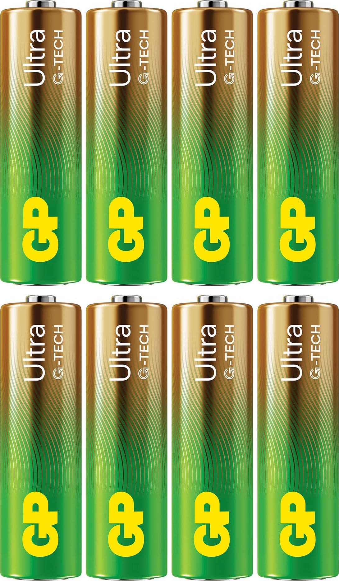 Confezione 8 Batterie GP Ultra Alcaline Stilo AA 15AU/LR6