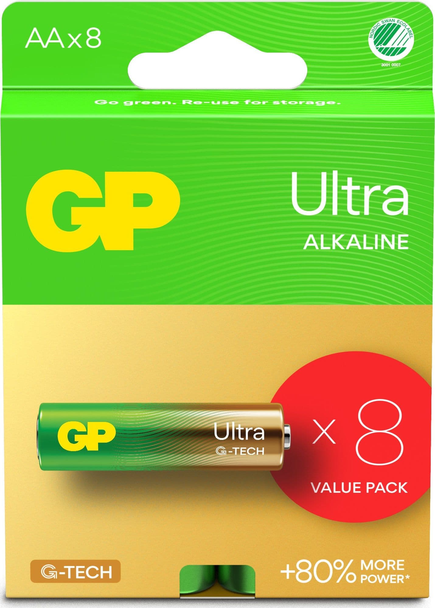 Confezione 8 Batterie GP Ultra Alcaline Stilo AA 15AU/LR6 in Pile monouso Scontolo.net - Potenza, commercioVirtuoso.it