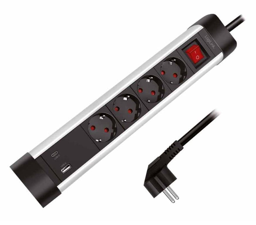 Presa Multipla a 4 vie con Presa USB-C&trade PD e USB-A QC per la Ricarica Veloce in Caricabatterie da muro Scontolo.net - Potenza, commercioVirtuoso.it