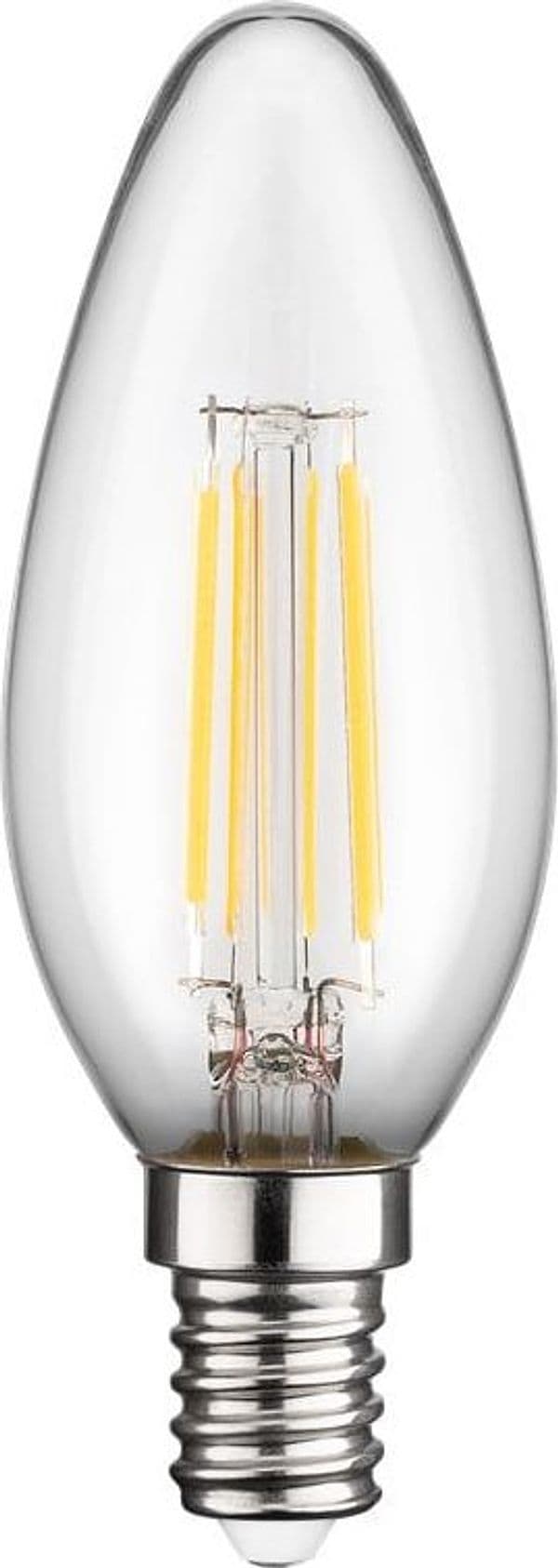 Lampadina LED Candela E14 Bianco Caldo 4W Filamento Classe E in Lampadine a LED Scontolo.net - Potenza, commercioVirtuoso.it