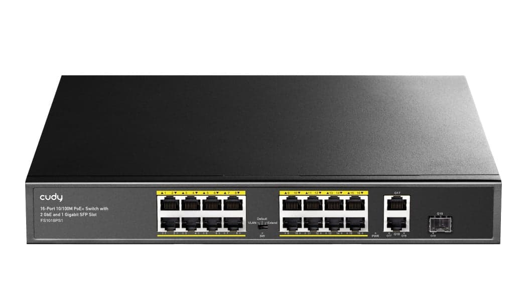 Switch PoE+ 10/100M a 16 Porte con 2GbE e 1 Porta SFP, FS1018PS1 in  Scontolo.net - Potenza, commercioVirtuoso.it